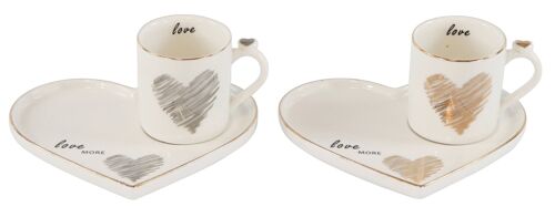 ESPRESSO-SET"AMORE" 2 TEILIGES SET (8232)