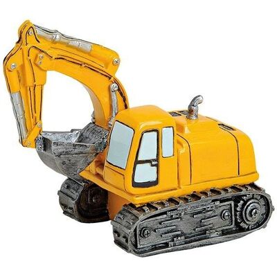 Money box excavator made of poly, W18 x D11 x H16 cm