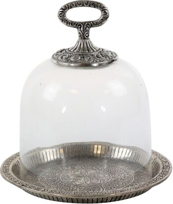 CLOCHE EN VERRE AVEC PLAQUE "ALADIN" (3849)