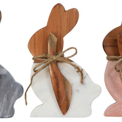 MARBLE BOARDS "HARE" 3 PIECES SET (4673)