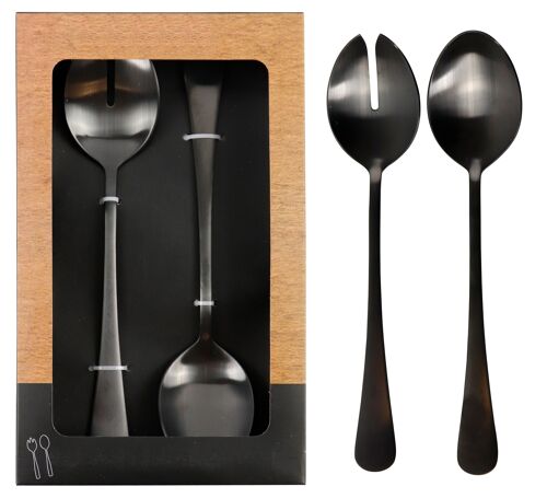 SALATBESTECK"BASALT" 2 TEILIGES SET (4774)