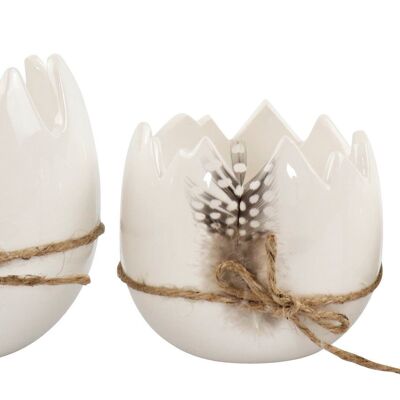 EGG SHELLS "FEATHERS" 3-PIECE SET (8325)