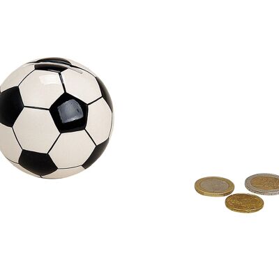 Ceramic money box football, W7 cm