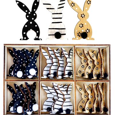 BIJOUX A VIS "BUNNIES" SET 24 PIECES (9854)