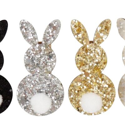 MORSETTI"GLITTER BUNNY" SET 8 PEZZI (9842)