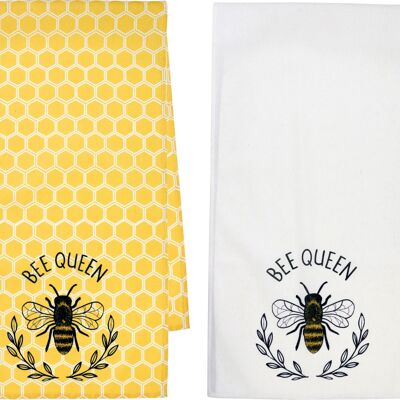 TABLE RUNNER"BEE QUEEN"50X140 2-PIECE SET (8932)