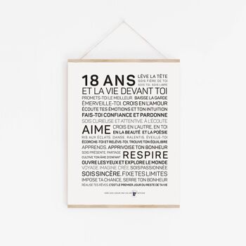 Affiche 18 ans - version femme - A2