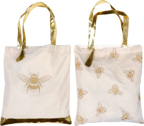 SHOPPING BAG"BEE YOURSELF" 2 TEILIGES SET (7766)