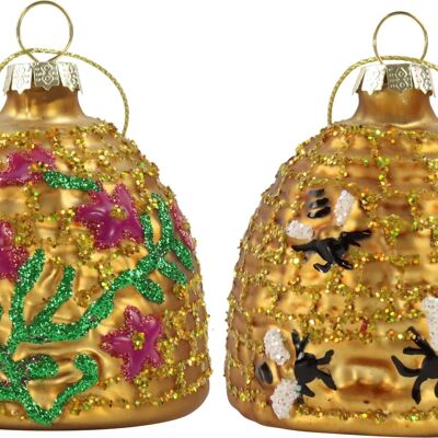 BIJOUX EN VERRE "BEEHIVE" SET 4 PIÈCES (5570)