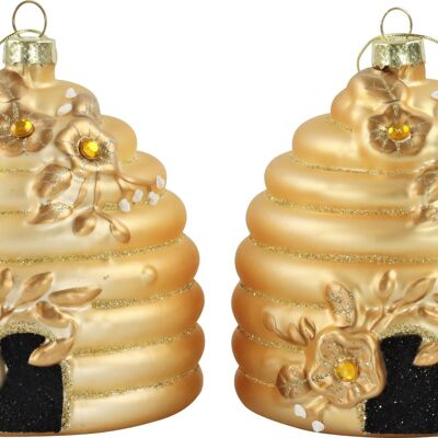 BIJOUX EN VERRE "BEEHIVE" SET DE 2 PIÈCES (5597)