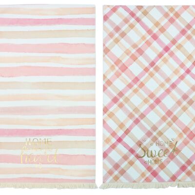 KITCHEN TOWELS"SWEET HOME" 2-PIECE SET (7441)