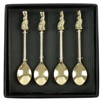 CUILLÈRE "GOLD BUNNY" SET DE 4 PIÈCES (9604)