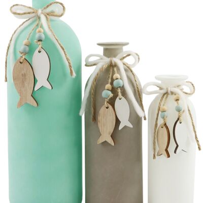 VASES "OCEAN BREEZE" 3 PIECES SET (4273)