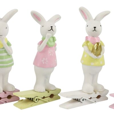 CLAMPS"BUNNY BAND" 6 PIECE SET (4871)