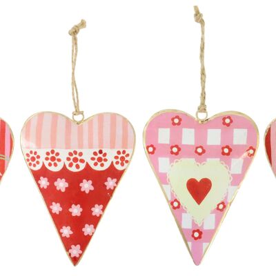 DECORATIVE HANGER "HERITAGE HEARTS" SET OF 4 (3188)