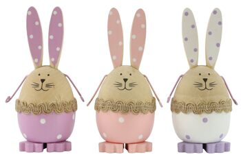 ŒUFS DE LAPIN "VIOLETTA" SET DE 3 PIÈCES (4797)