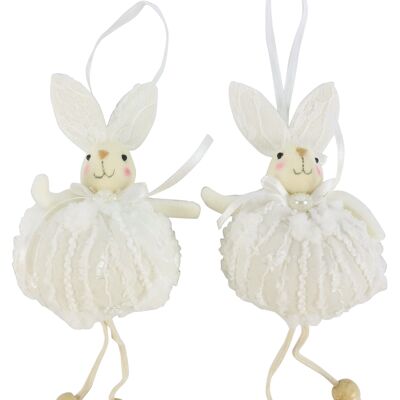 RABBIT HANGER "POESY" 2-PIECE SET (7496)