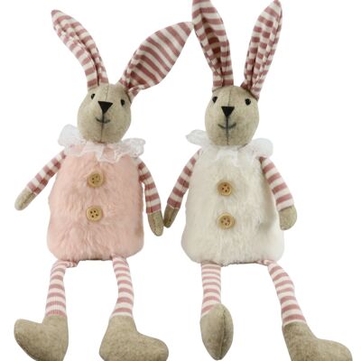 RABBIT "FLUFFY" 2-PIECE SET (6853)