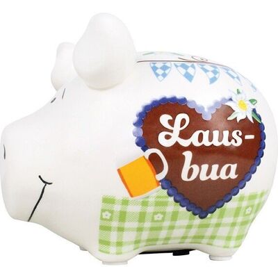 Money box KCG small pig, Lausbua, made of ceramic, item 101419 (W / H / D) 12.5x9x9 cm