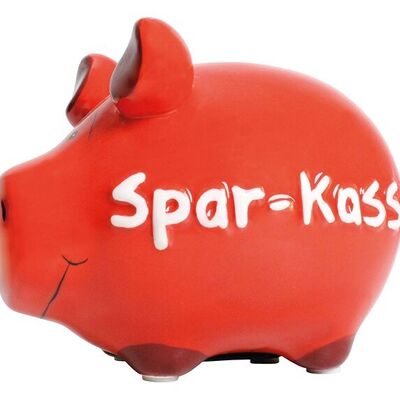 Spardose KCG Kleinschwein, Spar-Kasse, aus Keramik (B/H/T) 12,5x9x9 cm