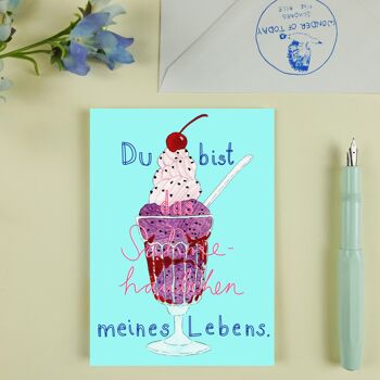 Carte postale sundae menthe 6