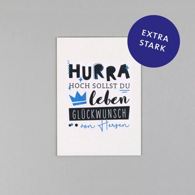 Carte postale en carton pulpe de bois Bruno Hourra