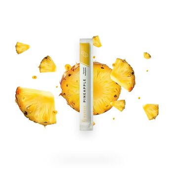 Cure-dents miracles avec goût - 100x cure-dents emballés individuellement - en 7 variétés rafraîchissantes - hygiène buccale douce - haleine fraîche - cure-dents emballés individuellement avec goût (ananas) 6