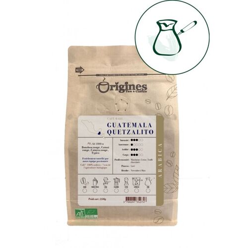 Café rare Bio - Guatemala Quetzalito  - Turque 250g