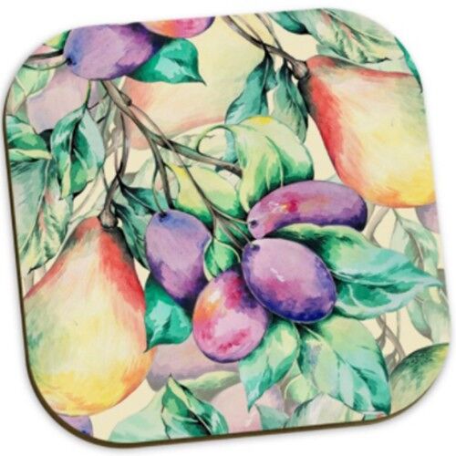 Esther Plum & Pear Coasters