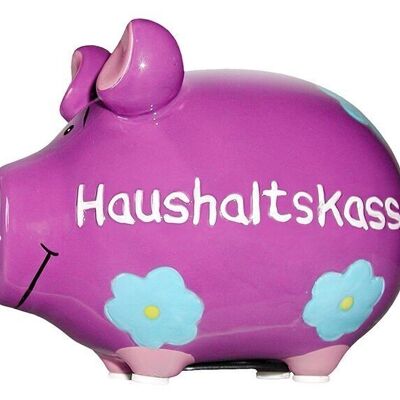 Money box KCG small pig, household cash register, made of ceramic (W/H/D) 12.5x9x9 cm