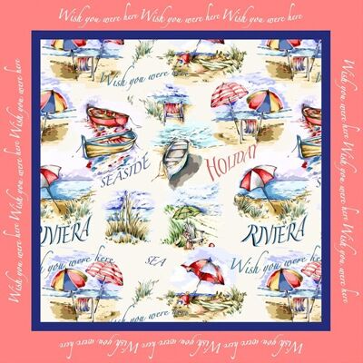 Afternoon at the Seaside Silk Scarf