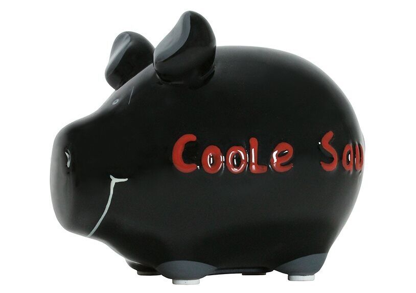 Hucha KCG cerdito pequeño, cerdito fresco, de cerámica (an/al/pr) 12,5x9x9 cm