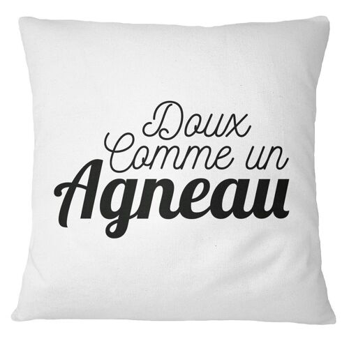 Coussin "Doux comme un agneau"