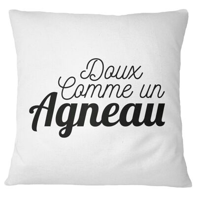 Coussin "Doux comme un agneau"