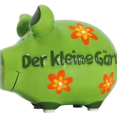 Spardose KCG Kleinschwein, Der Kleine Gärtner, aus Keramik, Art. 100681 (B/H/T) 12,5x9x9cm