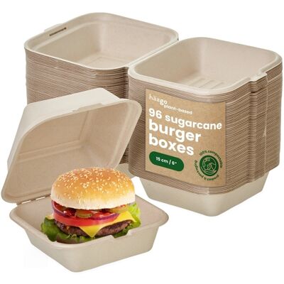 60 Sugarcane Burger Boxes*