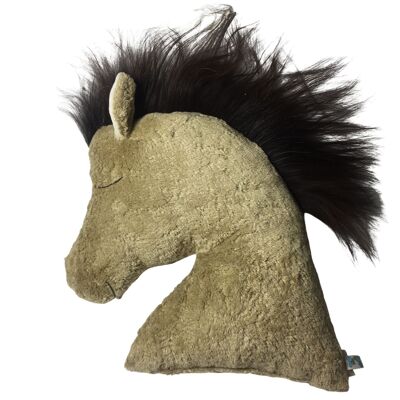 Organic / eco pillow horse head "Flicka", KUFL-220