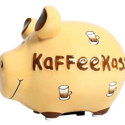 Money box KCG small pig, coffee cash register, made of ceramic (W/H/D) 12.5x9x9 cm