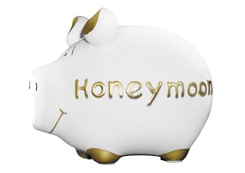 Spardose KCG Kleinschwein, Honeymoon, aus Keramik, Art. 101186 (B/H/T) 12,5x9x9cm