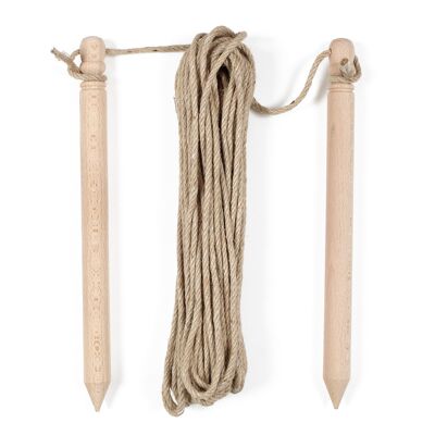 Beech gardener cord + hemp rope