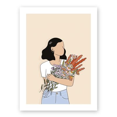 Poster . Pretty flowers