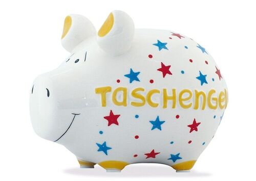 Spardose KCG Kleinschwein, Taschengeld, aus Keramik, Art. 100061 (B/H/T) 12,5x9x9 cm