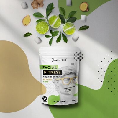 JAWLINER® Fitness Chewing Gum GINGEMBRE+ CITRON VERT
