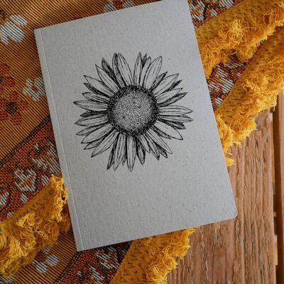 Grass Paper Bullet Journal Drawing Plant Sunflower A5