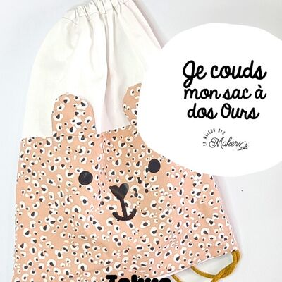 Creative Kit: I'm sewing my Bear Backpack [Pink]- Kawaii Collection