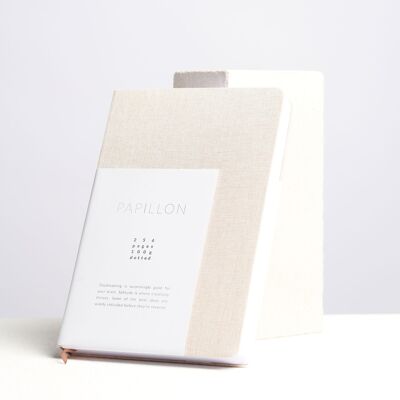Dzukou Papillon - Linen A5 Hardcover Notebook Blank Pages