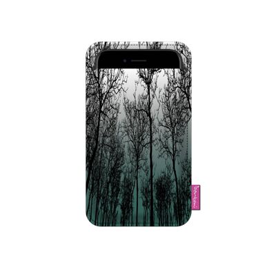 Forest Mood Smartphone Case In Anthracite Felt Bertoni
