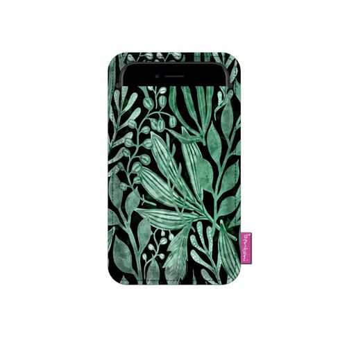 Custodia Smartphone Green Night In Feltro Antracite Bertoni