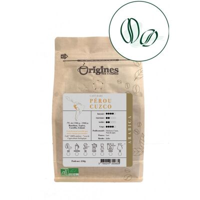 Café rare Bio - Pérou Cuzco  - Grains 250g