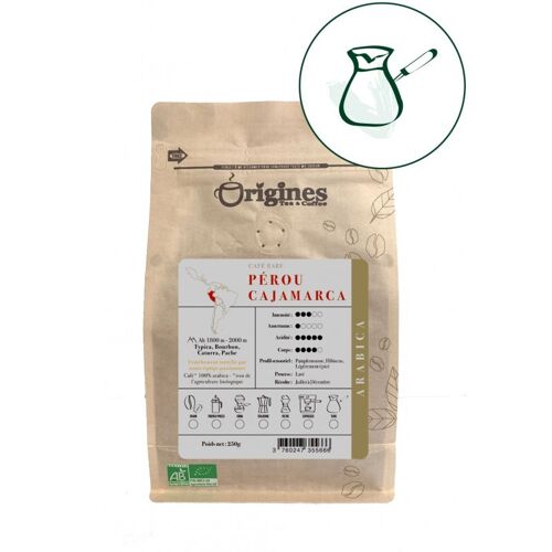 Café rare Bio - Pérou Cajamarca  - Turque 250g